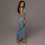 Miniatura: Deep V Sleeveless Floral Dress