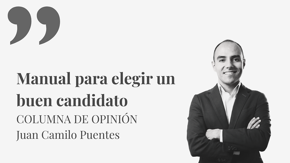 Manual para elegir un buen candidato