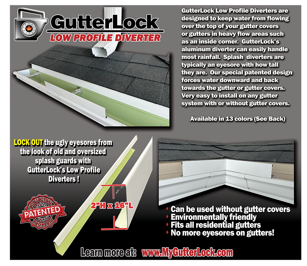 Miniatura: GutterLock Low Profile Diverter Sales Brochures - 50PK