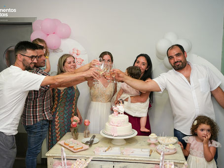Batizado da Lara e Matilde, marcado pelo amor, alegria e fé! 