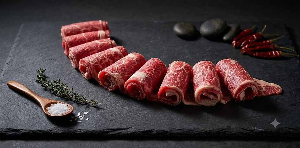 縮圖：US10014-美國CAB 牛板腱拼牛翼板肉火鍋片(會員價)
