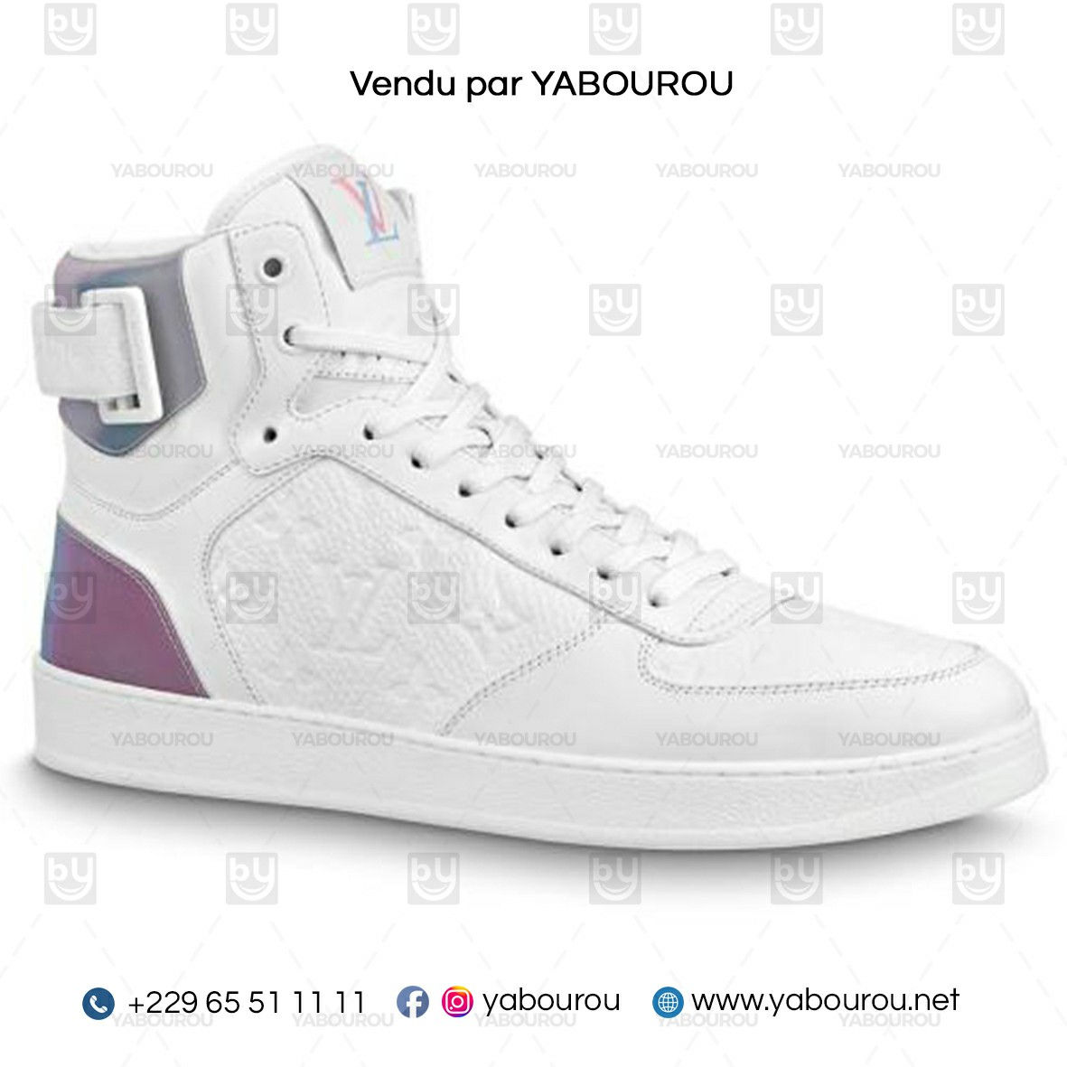 SNEAKER MONTANTE LOUIS VUITTON RIVOLI BLANC