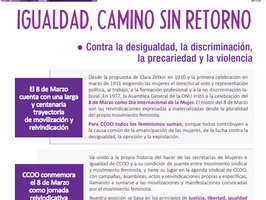 HUELGA PARCIAL 8M POR LA IGUALDAD.