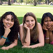 Three Women Smiling