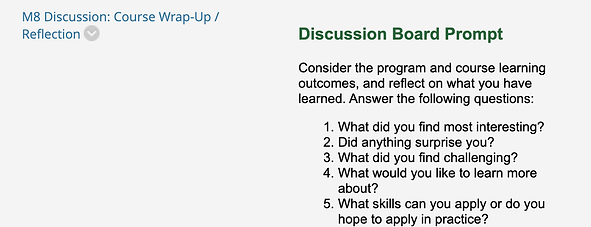 SOCW 675 Course Reflection Discussion Question Fall 2022.png