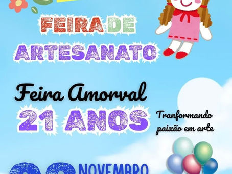 AmorVal vai realizar feira em comemoração de aniversário de 21 anos neste dia 8 de novembro