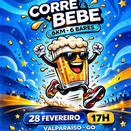Confira tudo sobre a corrida 6 km 6 bares que vai rolar no Valparaíso de Goiás