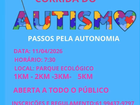 Confira tudo sobre a Corrida do Autismo que vai rolar em Valparaíso de Goiás