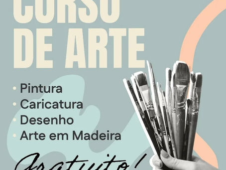 Oportunidade: Curso de artes gratuito em Valparaíso de Goiás