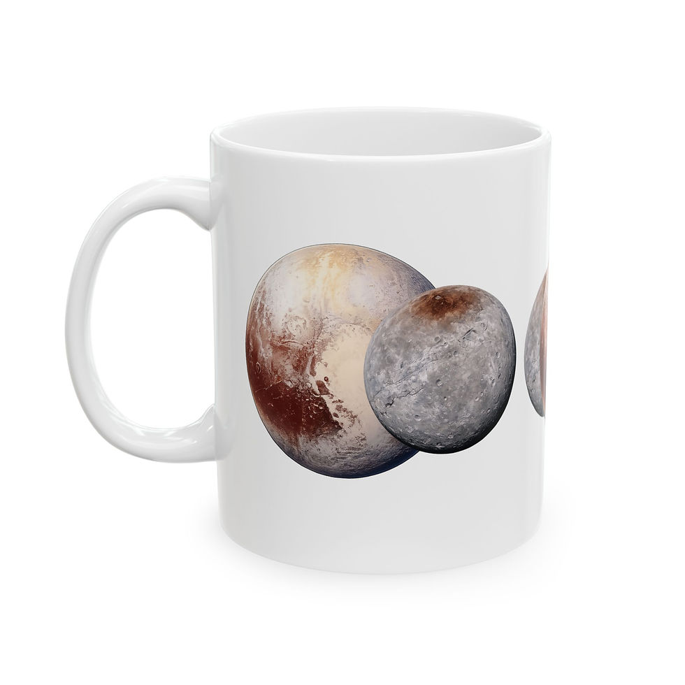 Thumbnail: "Pluto and Charon" Ceramic Coffee Mug (11oz, 15oz)