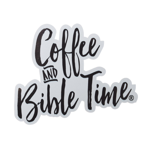 Vinyl Decal Stickers Coffee and Bible Time® logo Coffee & Bible Time