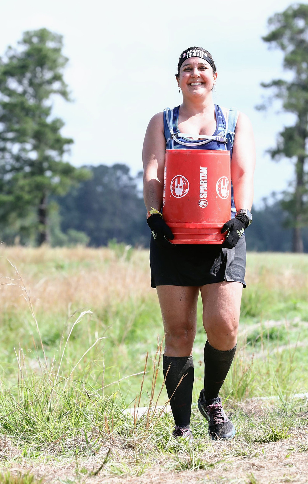 Happy bucket carry