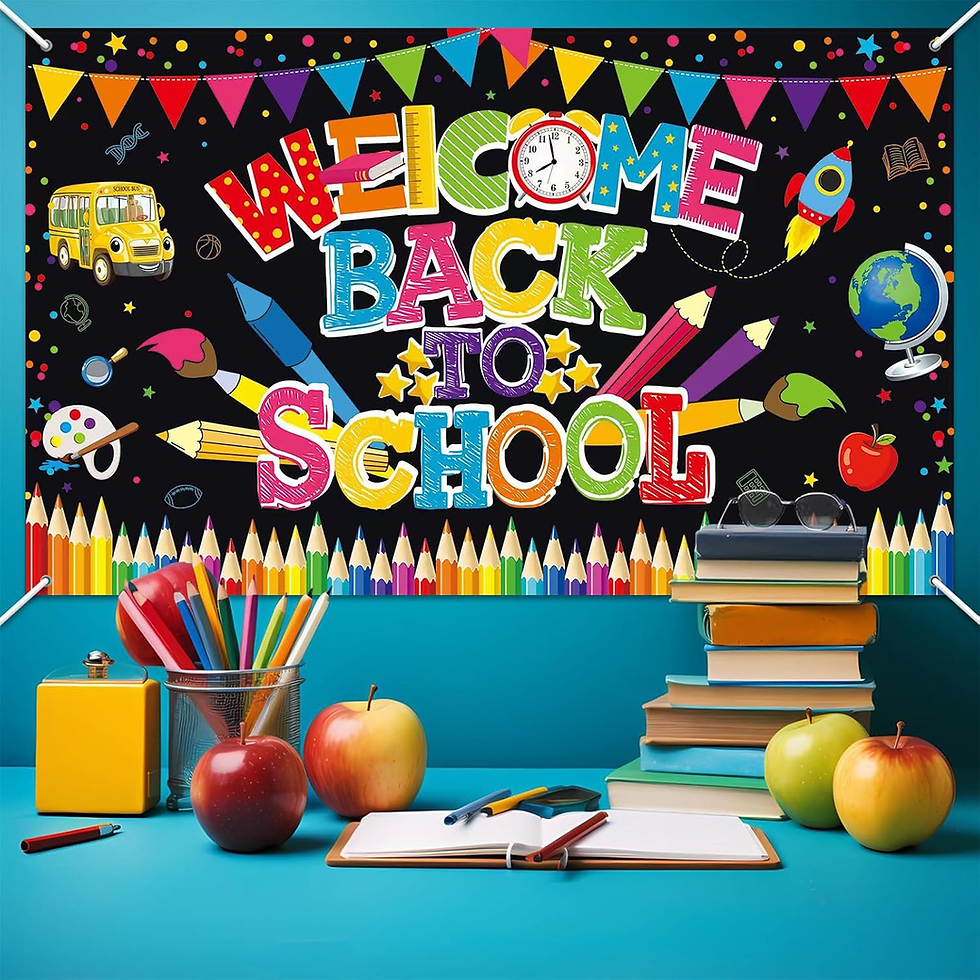 Thumbnail: Welcome Back to School Banner Backdrop 