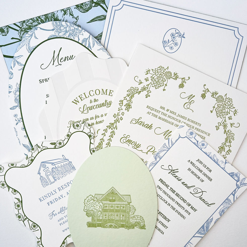 Curated sample pack by Lolli Pop Letterpress