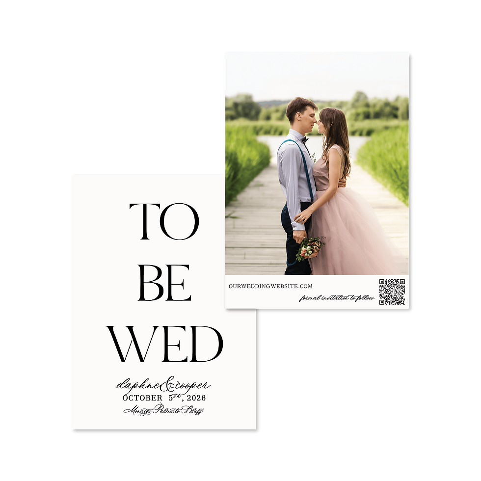 magnolia suite save the date with photo designed by lolli paperie palmetto bluff