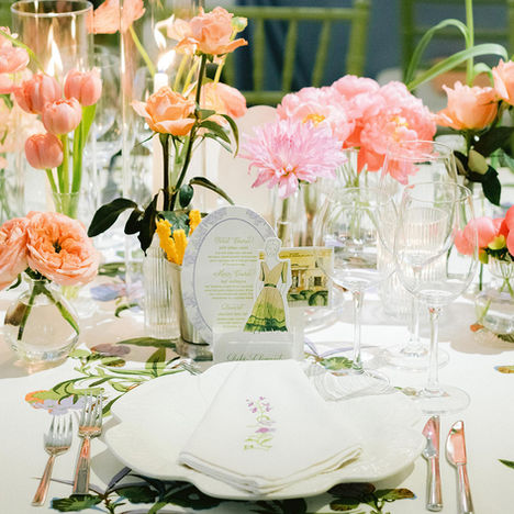 Photo by Hunter Hennes custom die cut day of stationery menu stands and menus by lolli.p Telfair Museums Savannah.