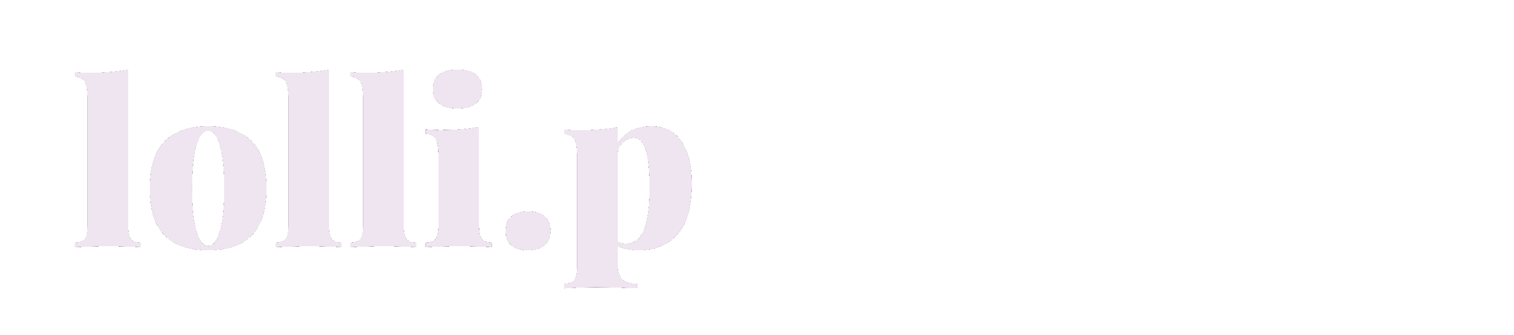 lolli pop letterpress animated logo