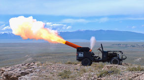 Bowling Ball Cannon Shoots Balls Over a Mile!