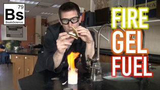 Fire Gel Fuel made from Egg Shells and Vinegar!