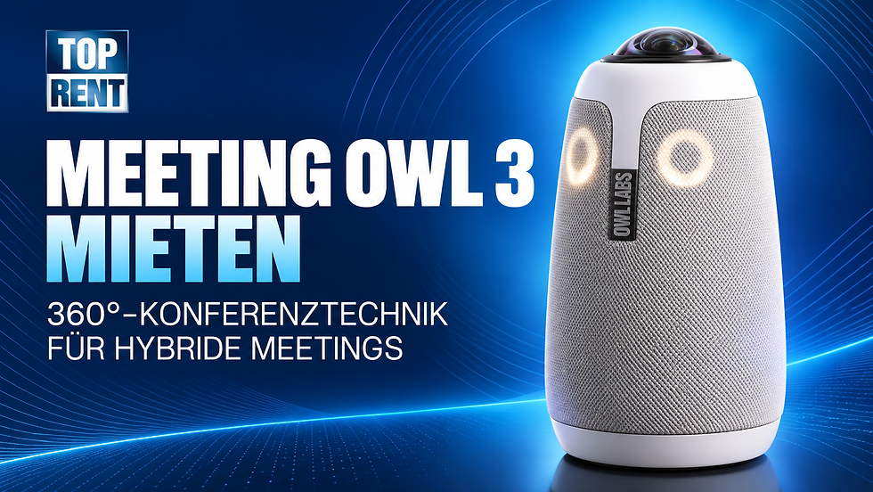 Hybride Meetings mit Meeting Owl 3 | TOP RENT