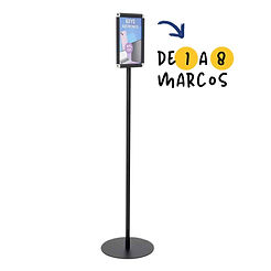 Soporte para carteles de pie con marcos publicitarios A4