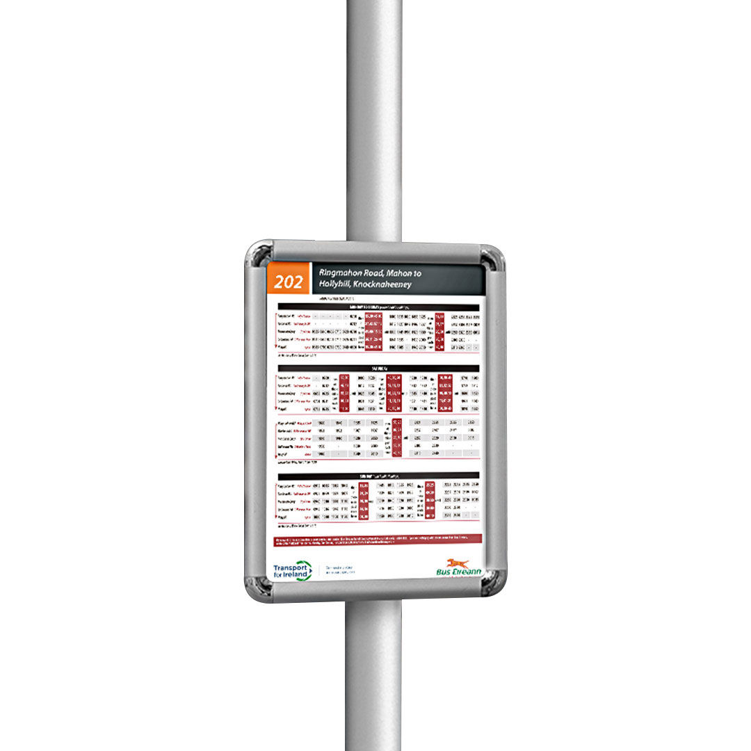 Marco de aluminio para carteles DIN A4