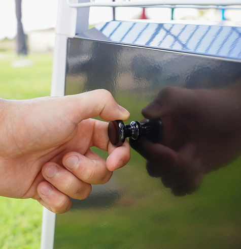 manopola di apertura del fungo a gas