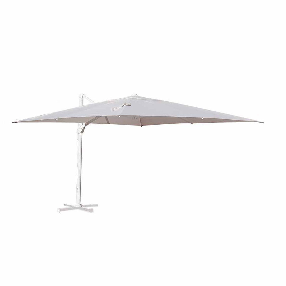 Sombrilla 3x3 excéntrica blanco