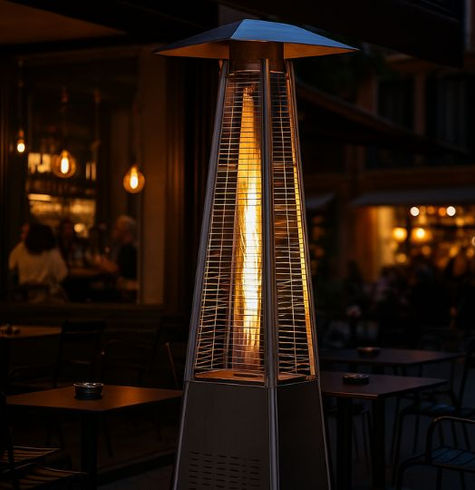 funghi riscaldanti a gas per bar