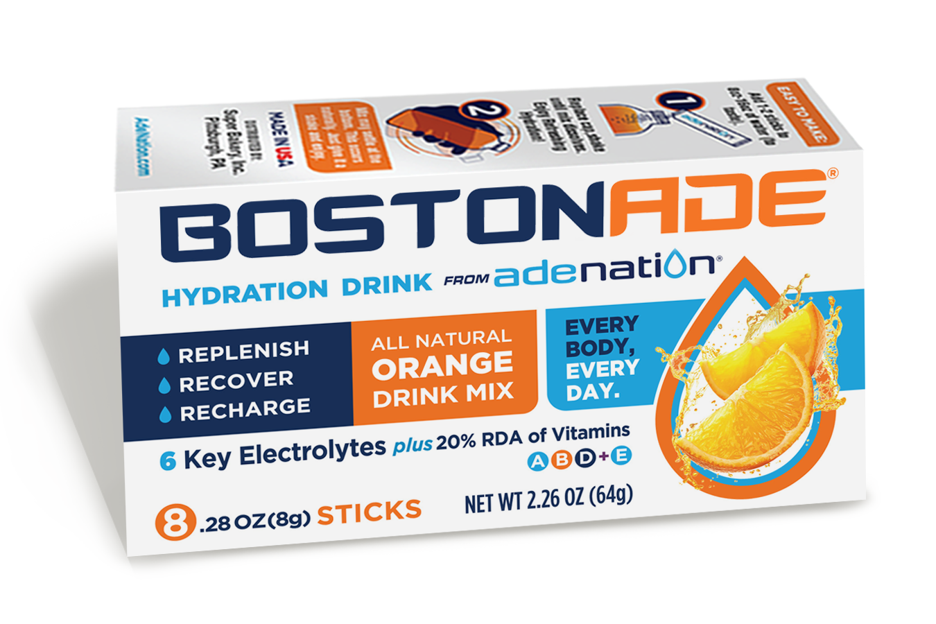 One 8-count box of AdeNation® Hydration Stick -BostonAde®