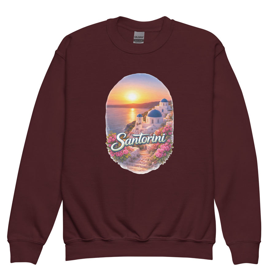 santorini sunset childs sweatshirt
