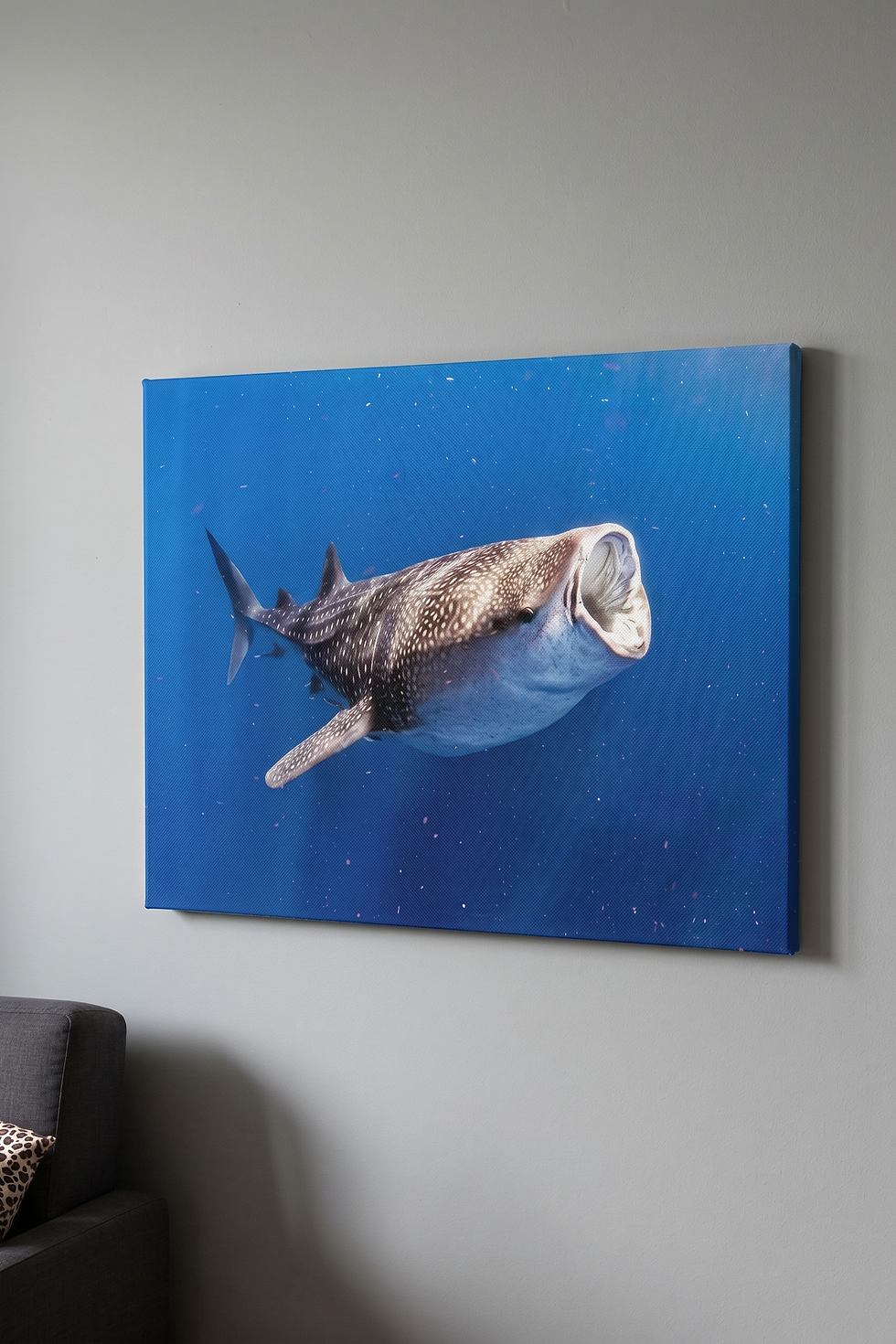 whale shark canvas print