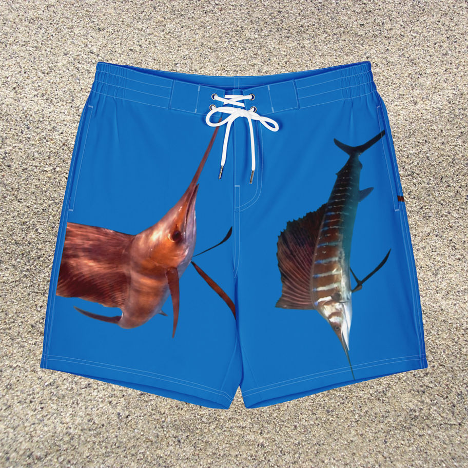 sword fish board shorts