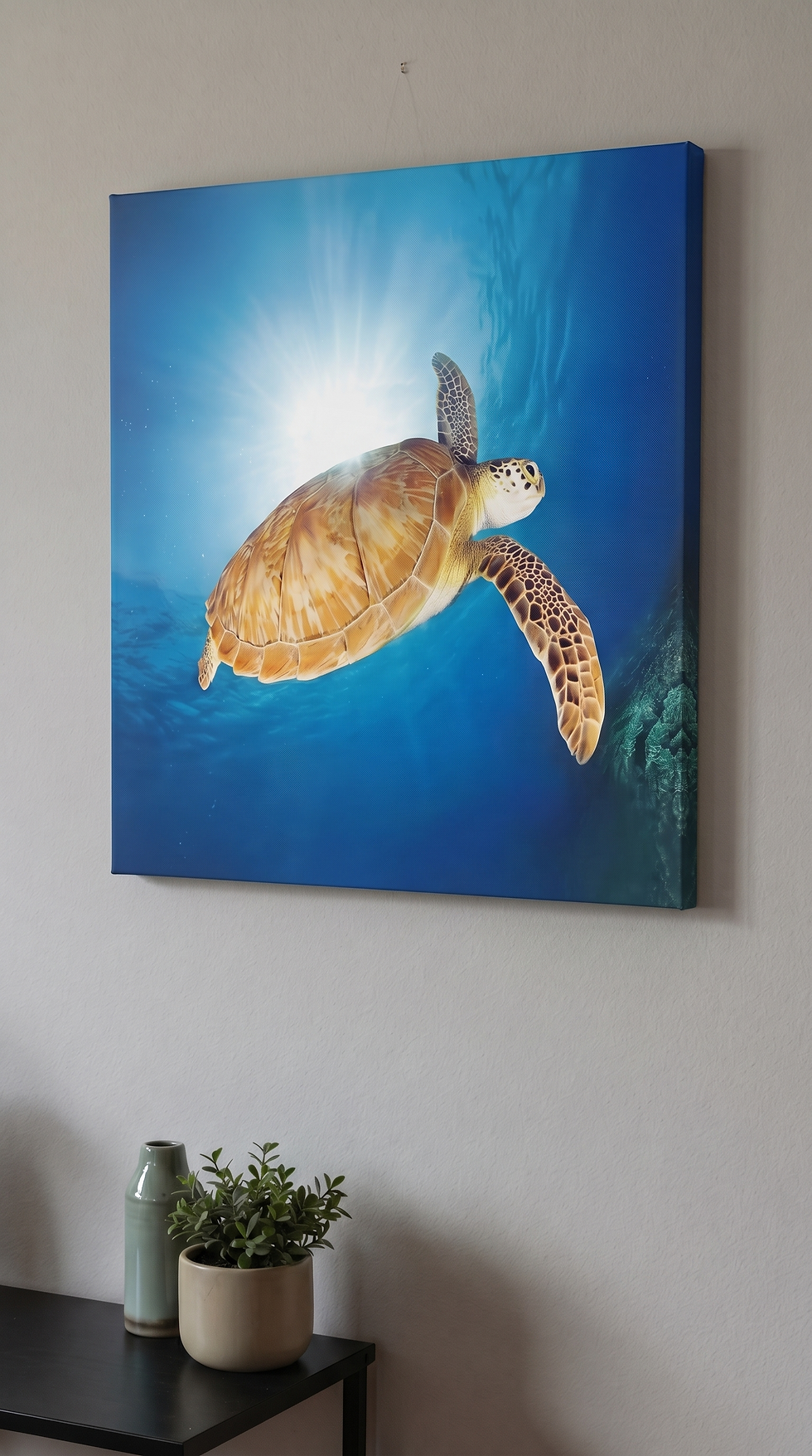 hawksbill Turtle Canvas Wall Art