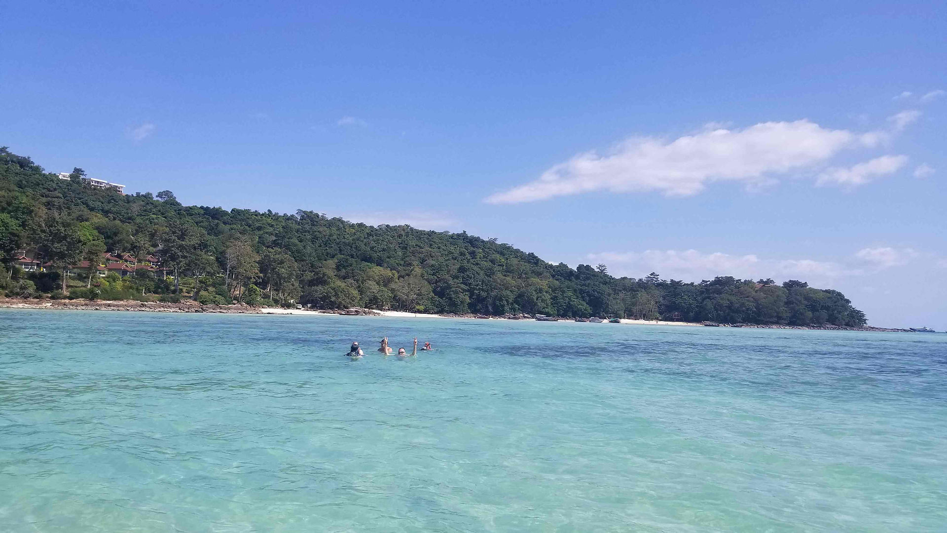 view of Bayview Resort from Ao Ton Sai Bay