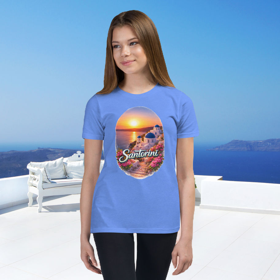 santorini sunset tshirt