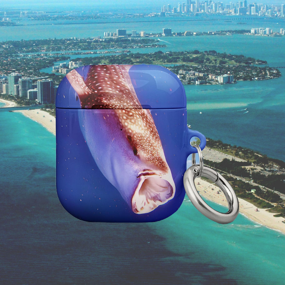 apple airpods case with whale shark design