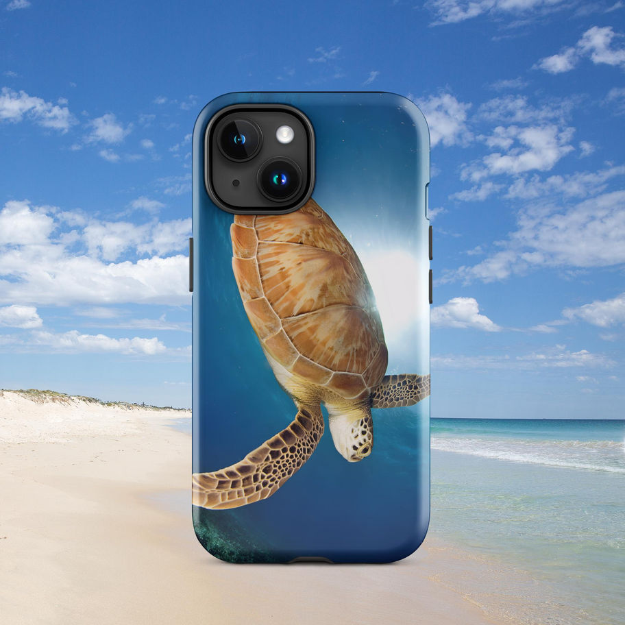 iphone case with turtle design
