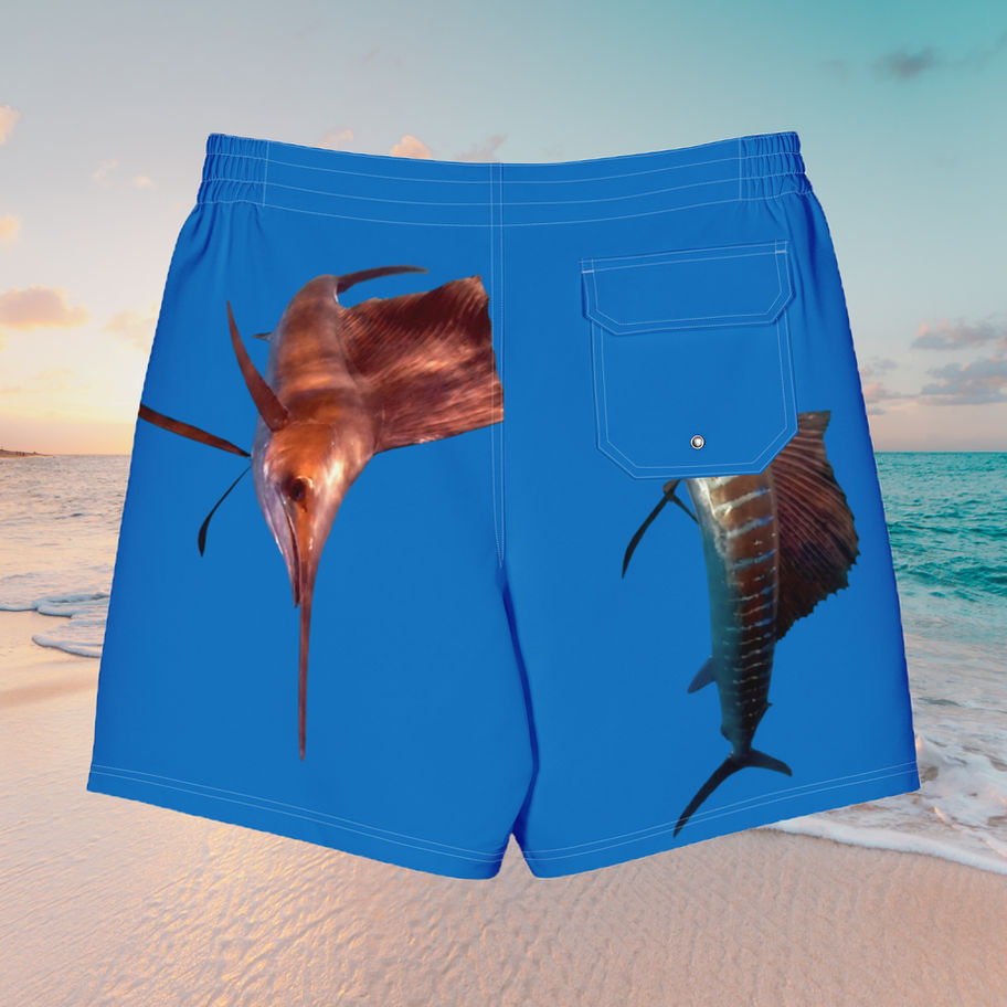 sword fish board shorts