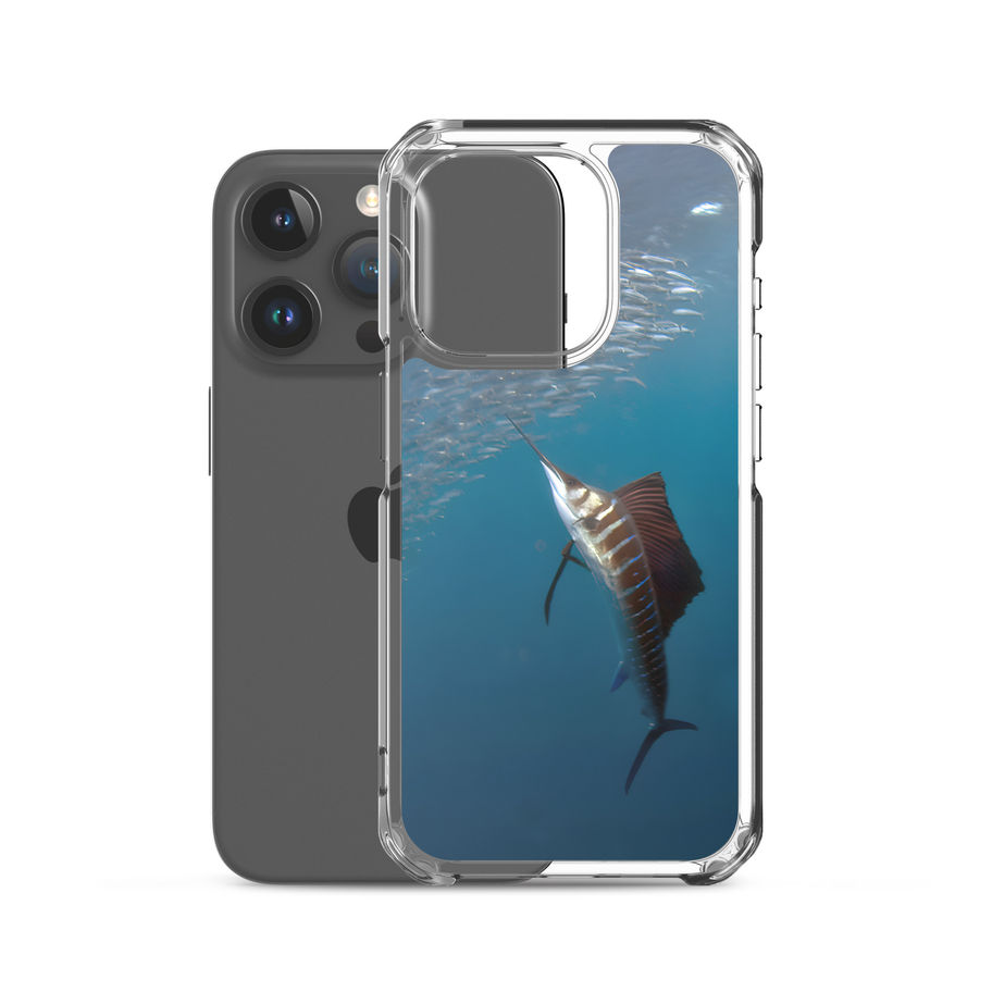 iphone case with sword fish design