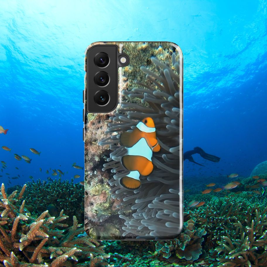 clown fish design samsung phone case