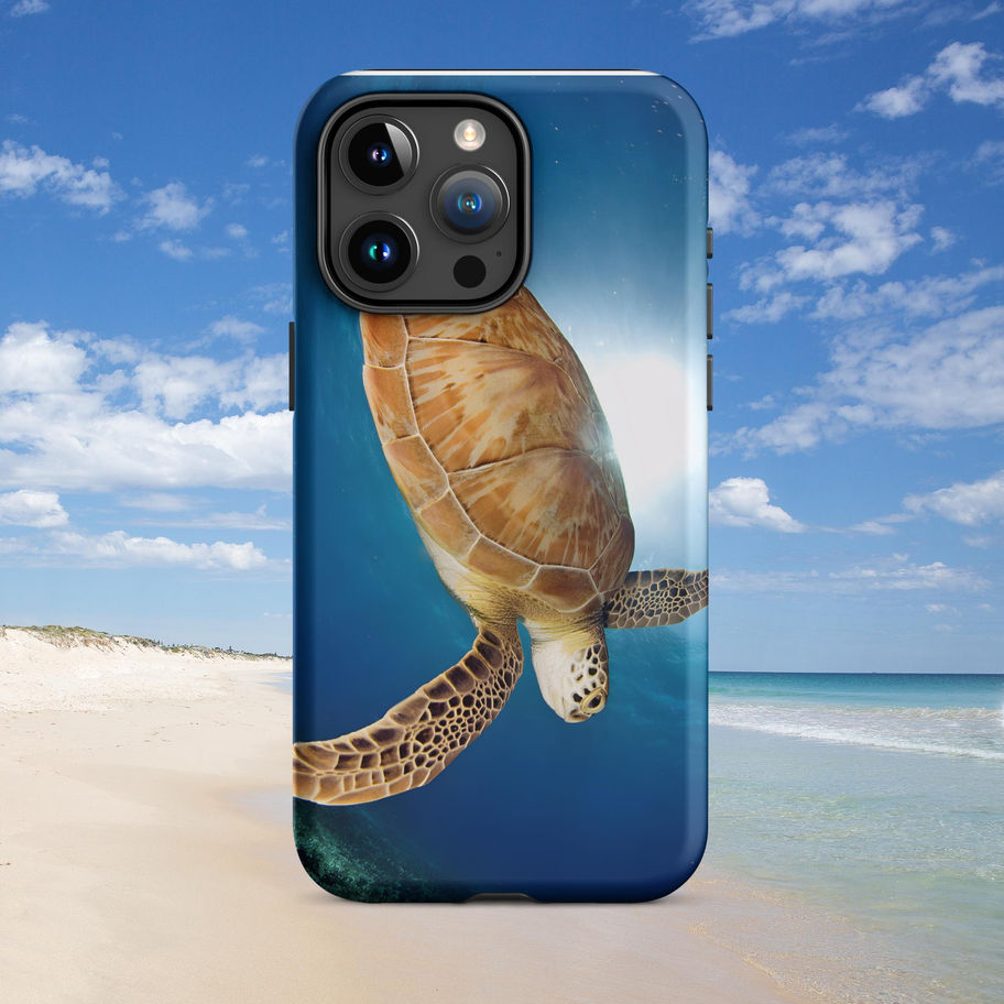 iphone case with turtle design