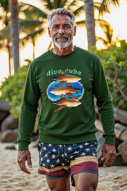 shark design sweatshirt