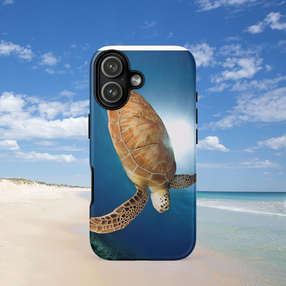iphone case with turtle design