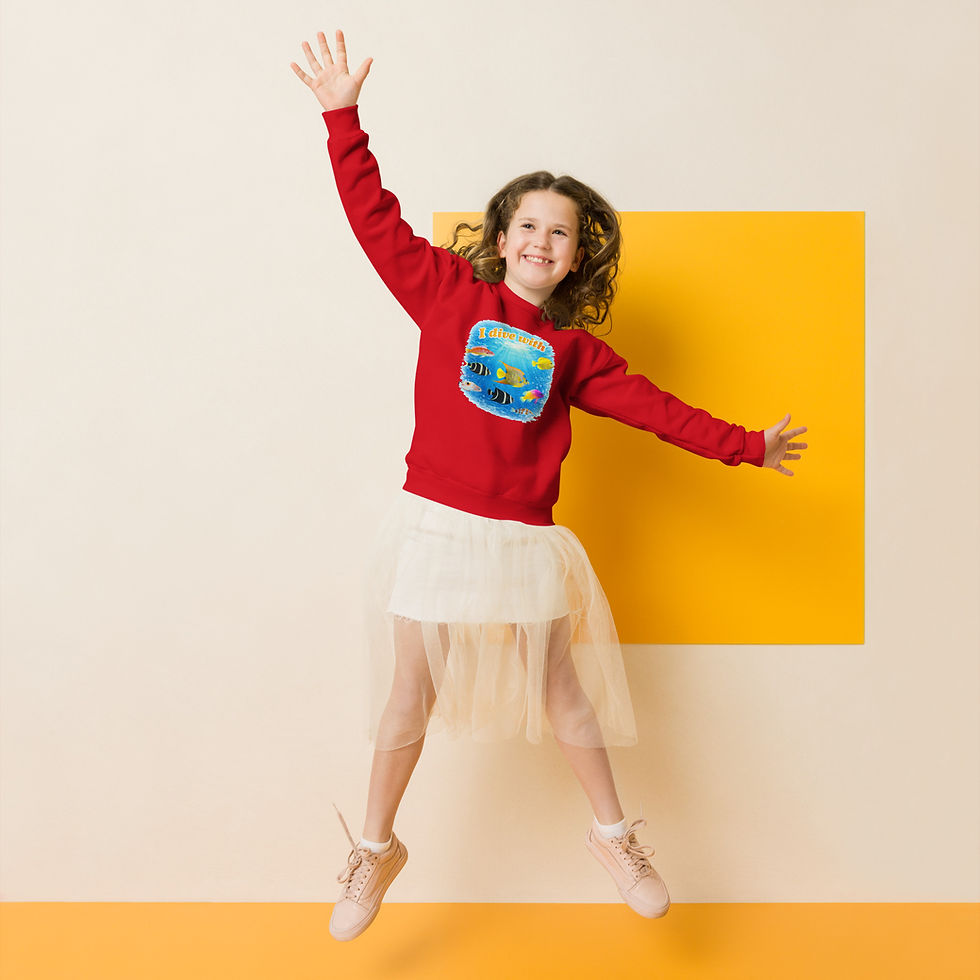 children's sweatshirt fish design