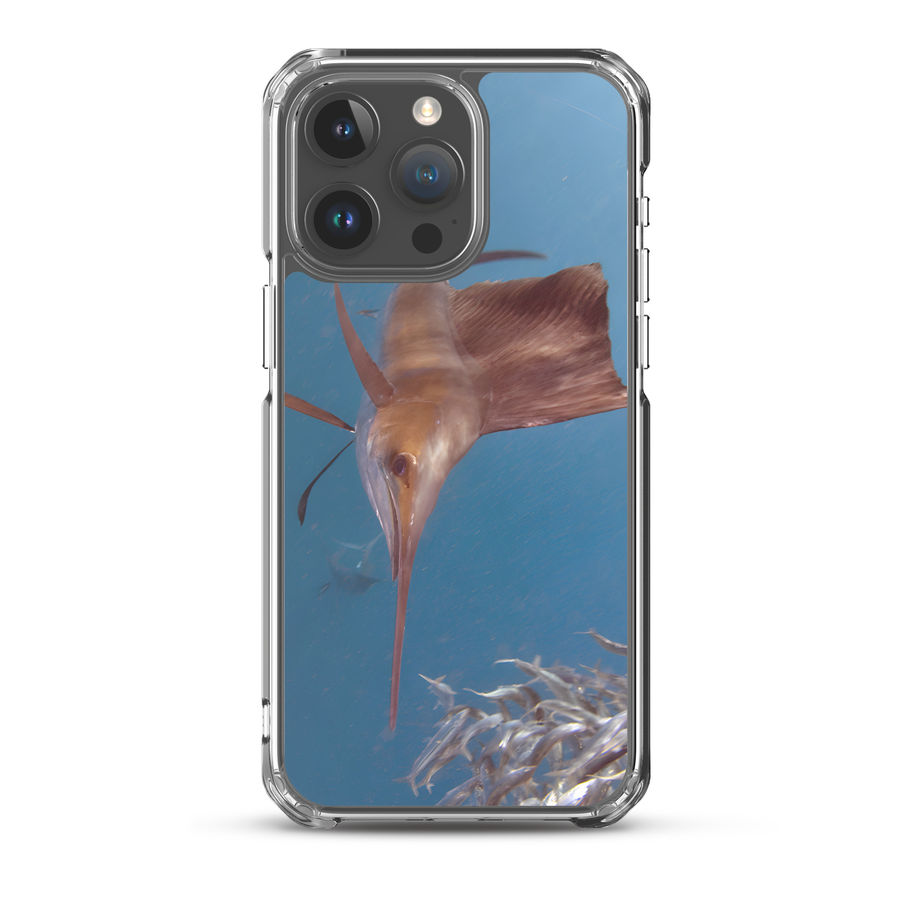 iphone phone case with sword fish design