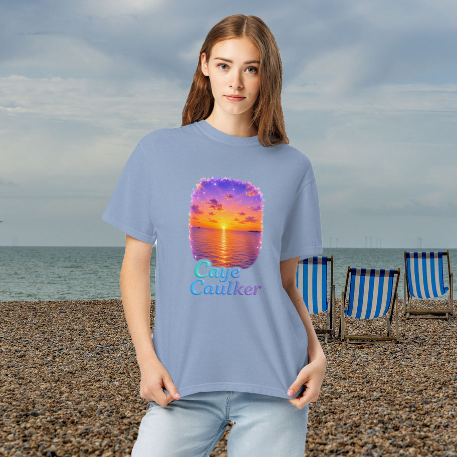 Caye Cauluker Sunset T-Shirt Tee Shirt