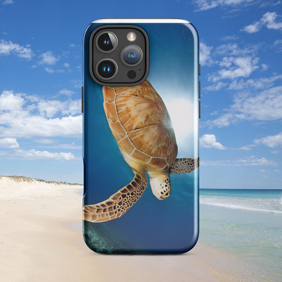 iphone case with turtle design