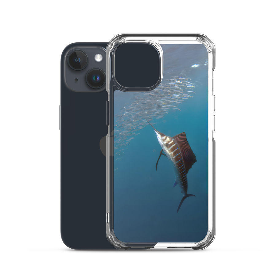 iphone case with swordfish design