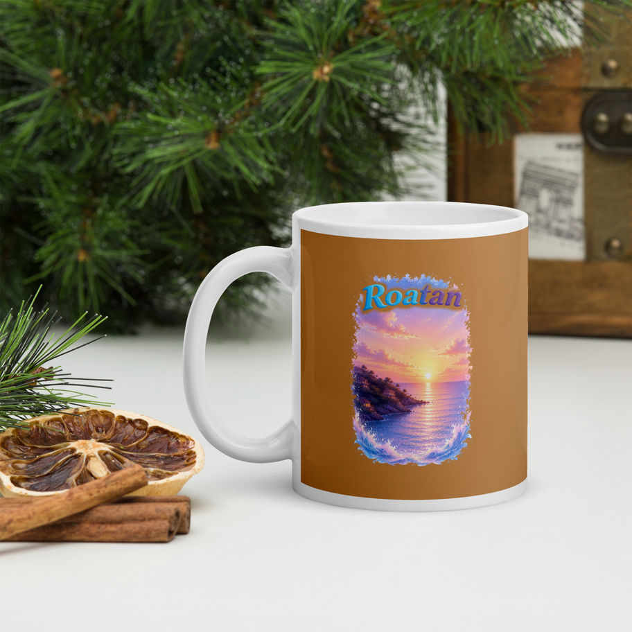 roatan sunset mug